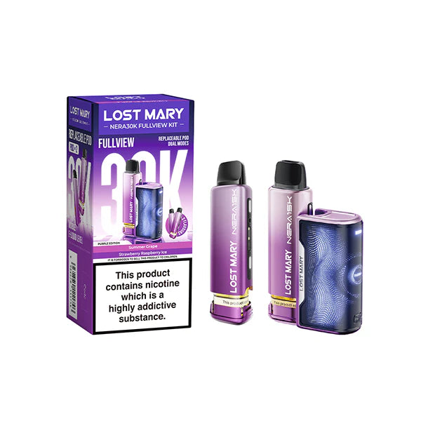 LOST MARY Nera 30K Purple Edition Prefilled Pod Vape Kit