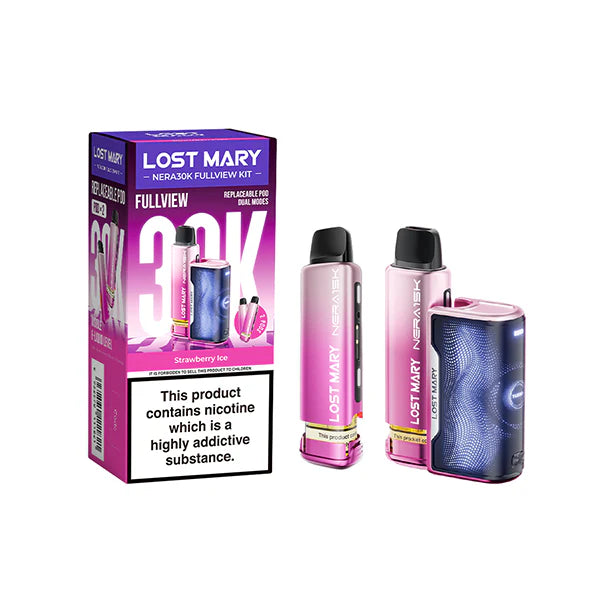 LOST MARY Nera 30K Vape Kit Strawberry Ice
