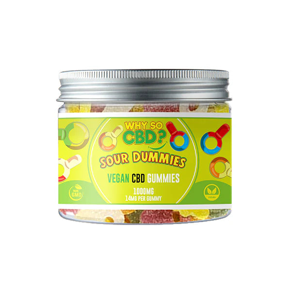 Why So CBD? 1000mg Broad Spectrum CBD Small Vegan Gummies