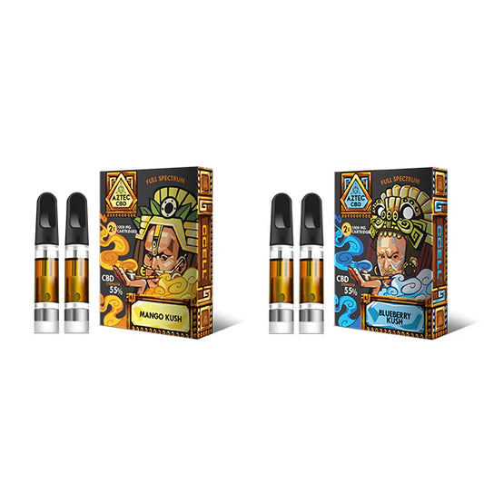Aztec CBD 1000mg Cartridge Kit (2 Pack) – 1ml CBD Vape Pods