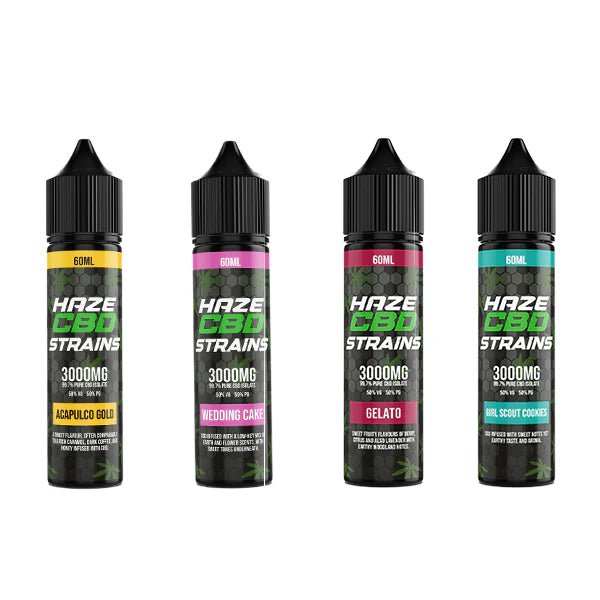 Haze CBD Strains 3000mg CBD E-Liquid 50ml Shortfill
