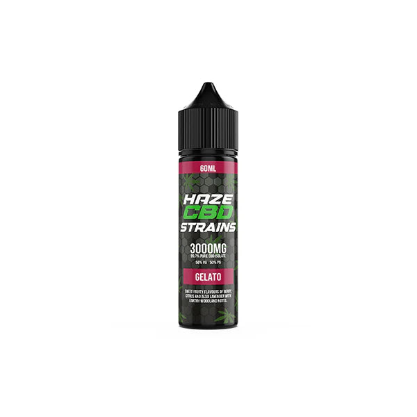 Haze CBD Strains 3000mg CBD E-Liquid 50ml Shortfill