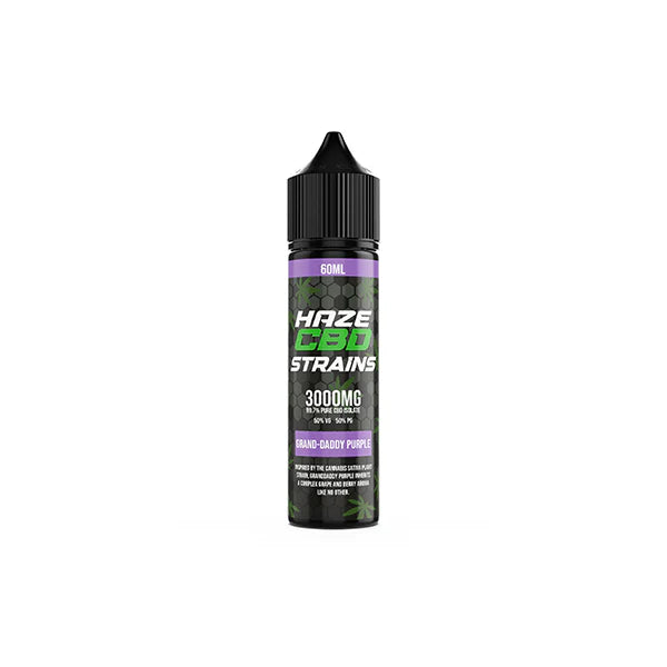 Haze CBD Strains 3000mg CBD E-Liquid 50ml Shortfill