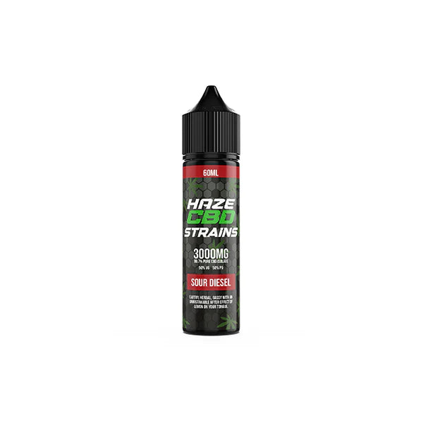 Haze CBD Strains 3000mg CBD E-Liquid 50ml Shortfill