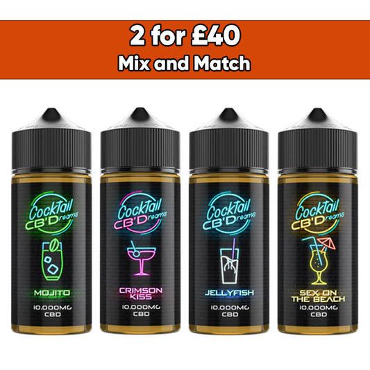 Cocktail CB'Dreams 10000mg CBD E-liquid 120ml
