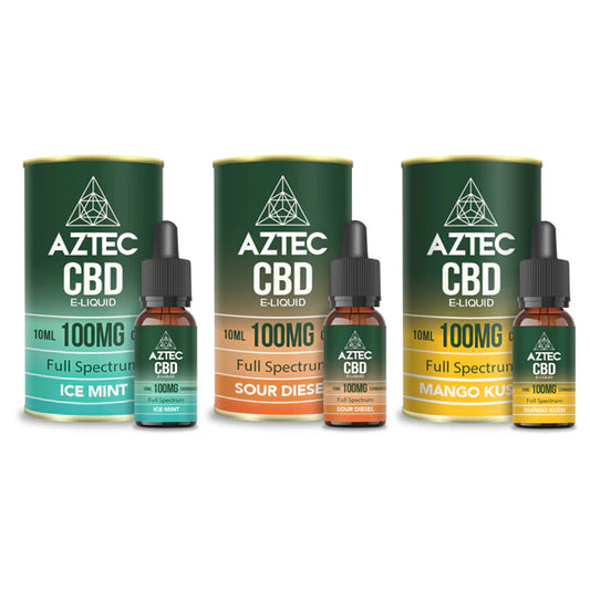 Aztec CBD 100mg CBD E Liquid 10ml (50PG/50VG)