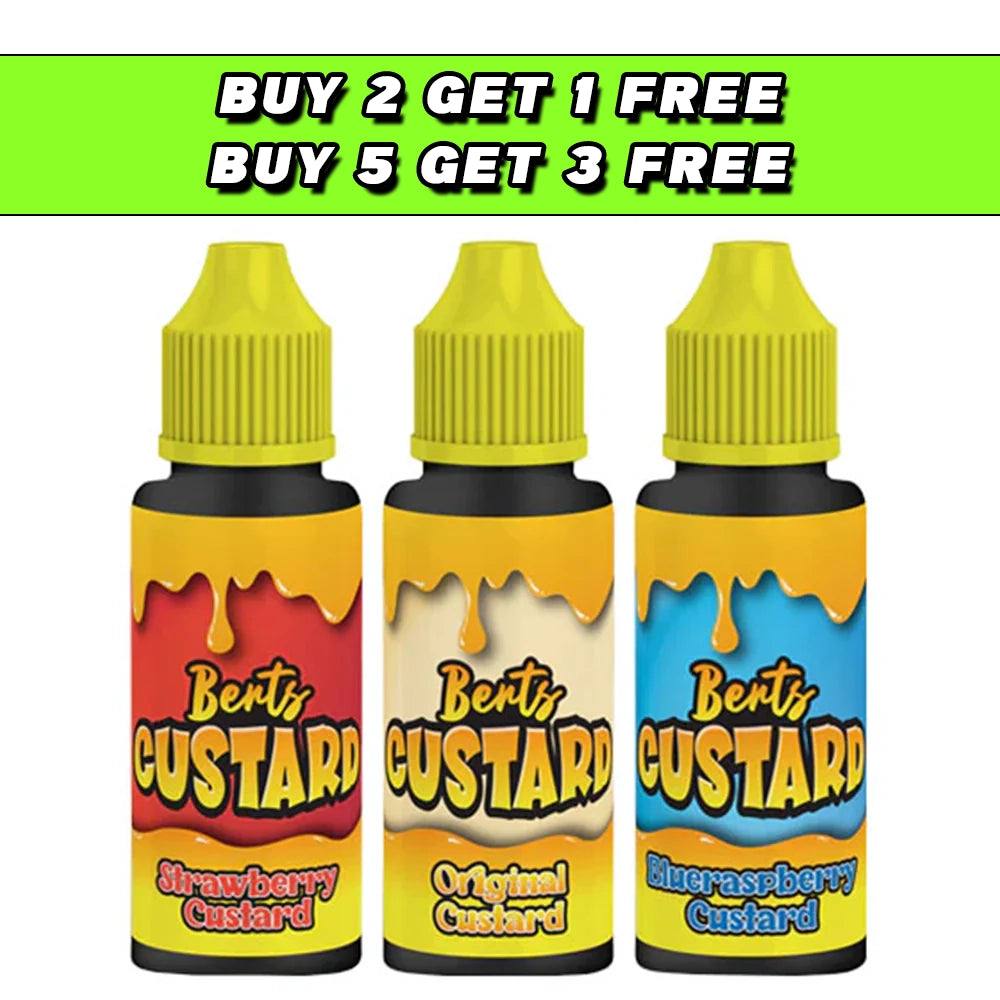 Kingston Berts Custard 120ml Shortfill 0mg (70VG/30PG)