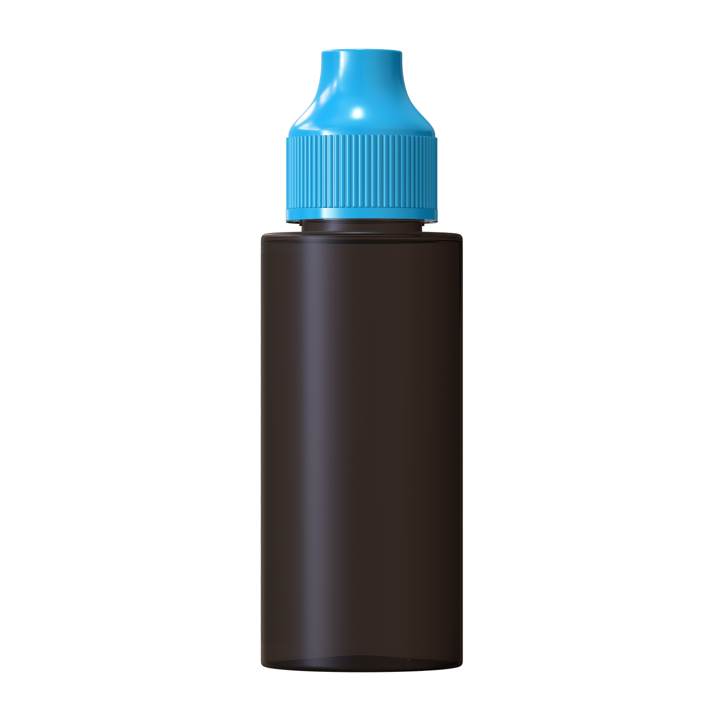 Black / Cyan 120ml e-Flip & Click® Shortfill Bottle (PET)