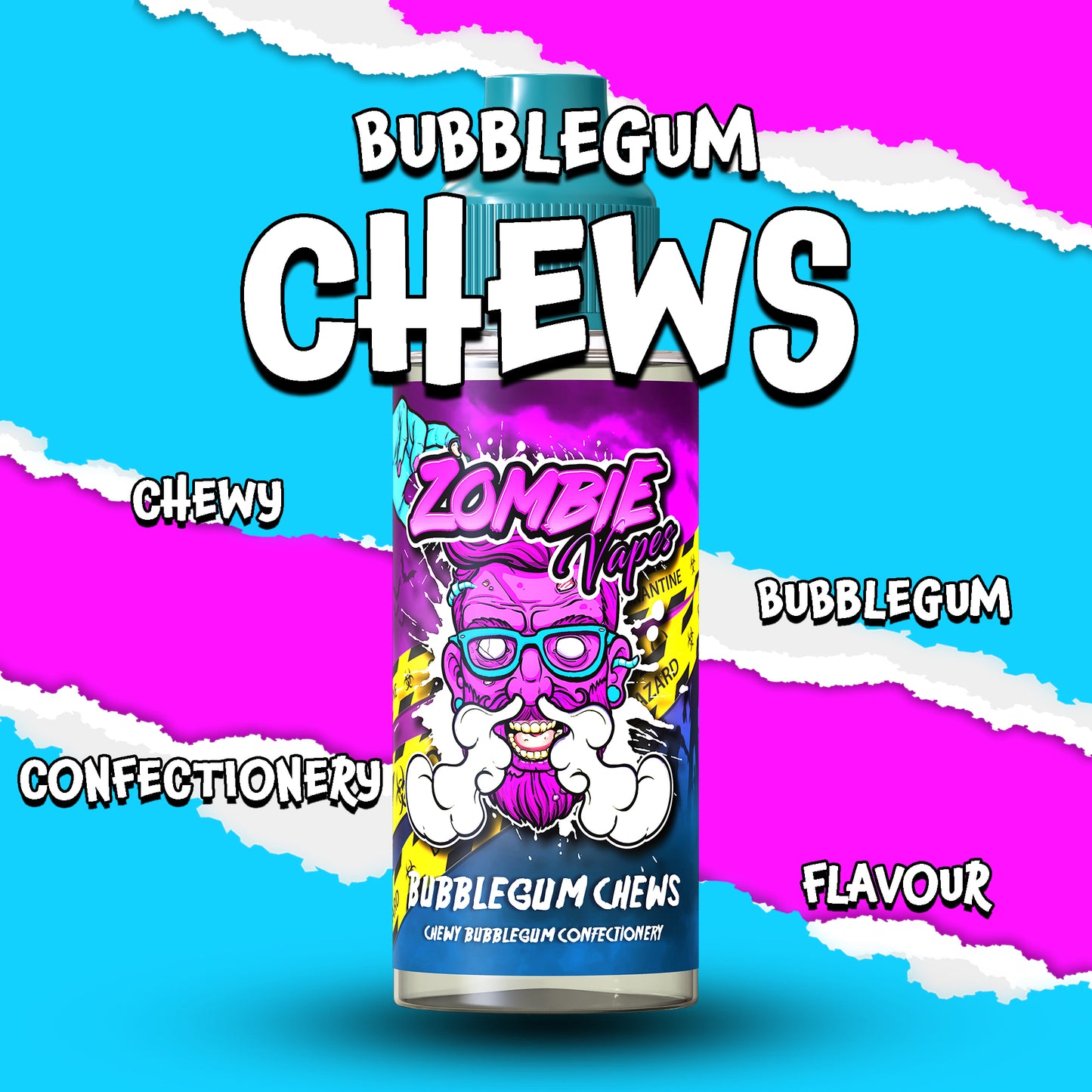 Bubblegum Chews Vape Liquid by Zombie Vapese