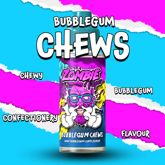 Bubblegum Chews Vape Liquid by Zombie Vapese