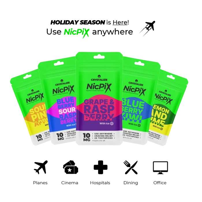 Crystalize Nicotine Toothpicks | NicPix 10mg Pack