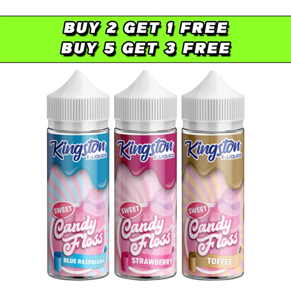Kingston Sweet Candy Floss 120ml Shortfill 0mg (70VG/30PG)