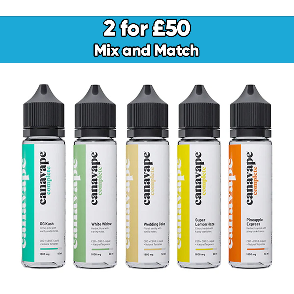 Canavape 1800mg Full-Spectrum CBD + CBG E-liquid 50ml (30VG/70PG)