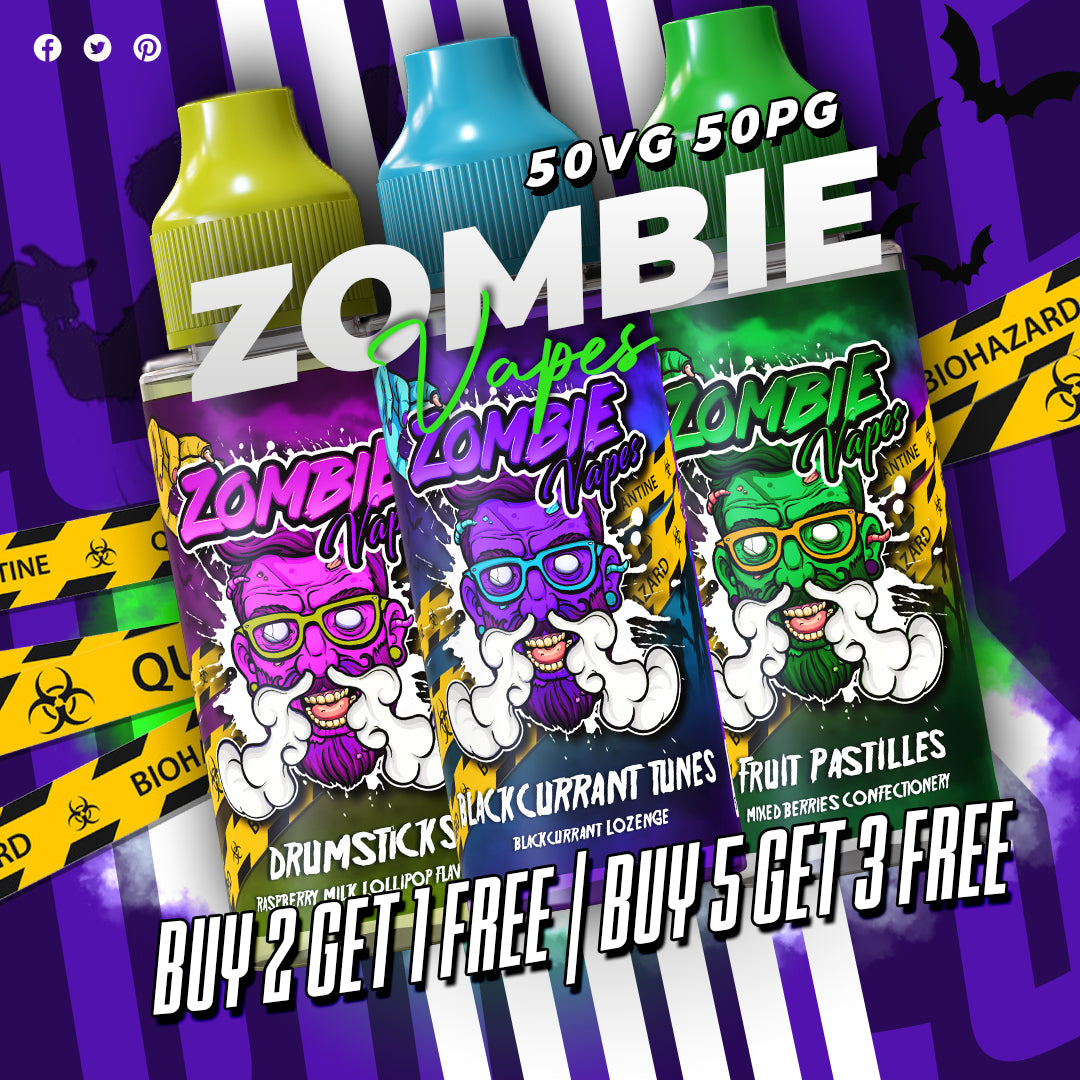 Zombie Vapes 100ml Shortfill E-Liquid (50VG/50PG)