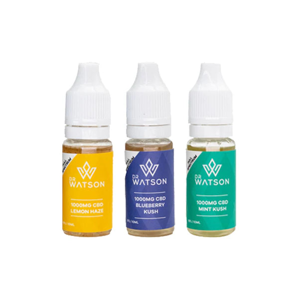 Dr Watson 1000mg Full Spectrum CBD E-liquid 10ml 2 Pack