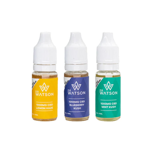 Dr Watson 1000mg Full Spectrum CBD E-liquid 10ml 2 Pack