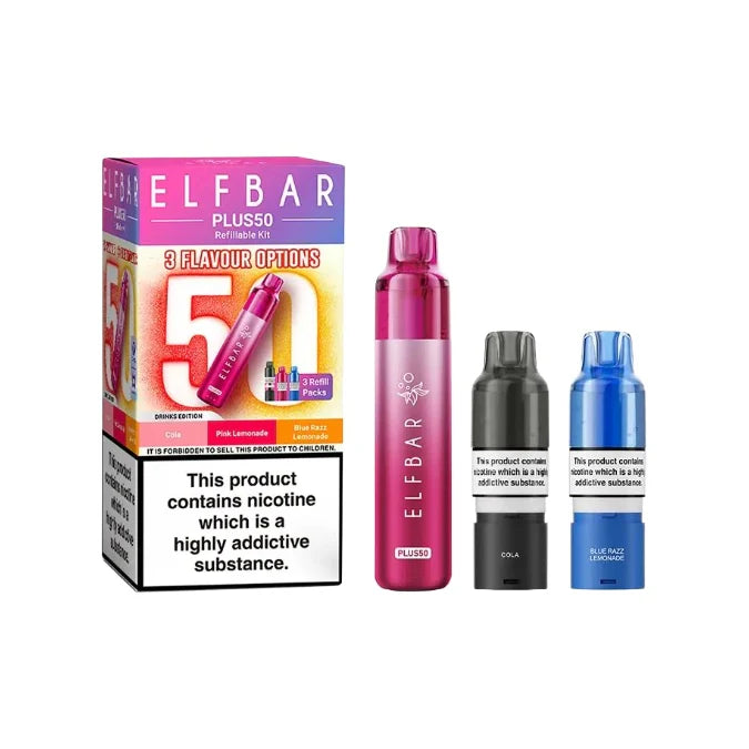 Elf Bar Plus50 Prefilled 50K Pod Vape Kit Drinks Edition