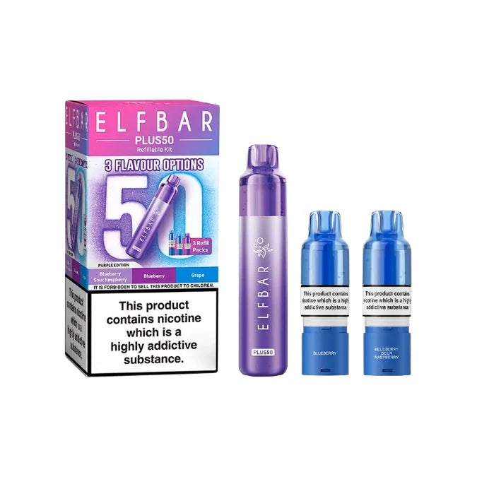 Elf Bar Plus50 Prefilled 50K Pod Vape Kit Purple Edition