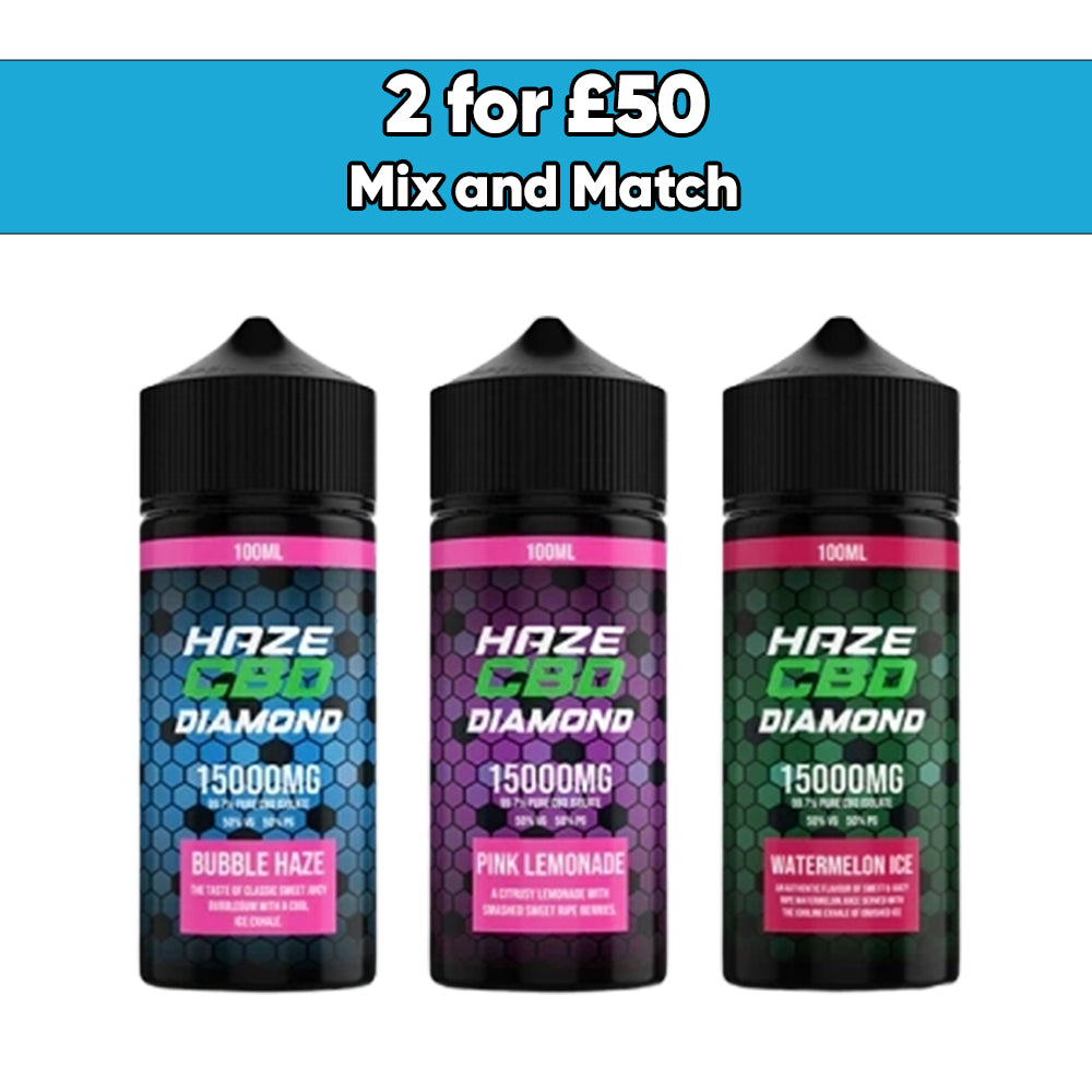Haze CBD Diamond 15000mg CBD E-Liquid 100ml