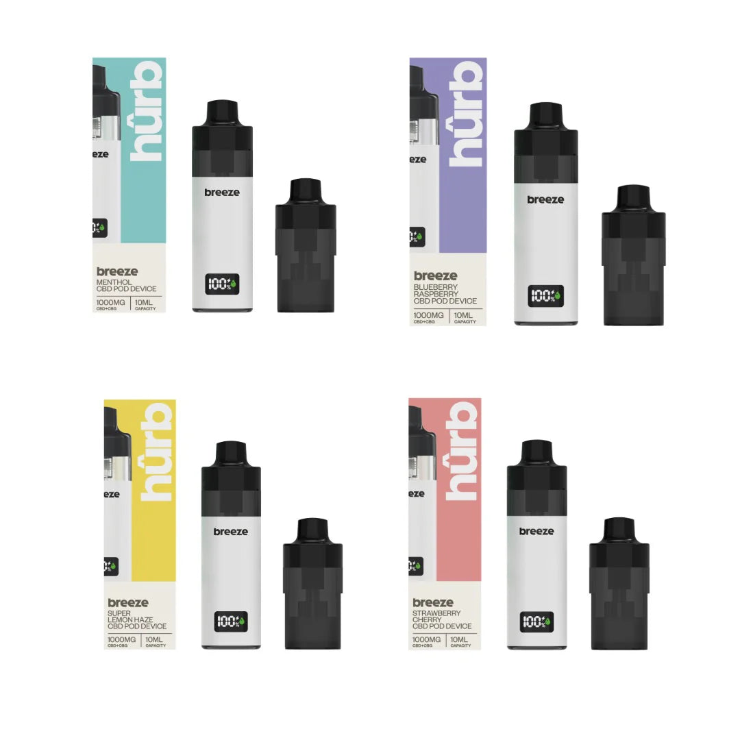 Hurb Breeze 1000mg CBD/CBG Prefilled Vape Kit
