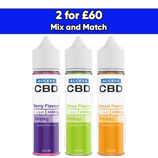 Access CBD 2400mg CBD E-liquid 50ml (60PG/40VG)