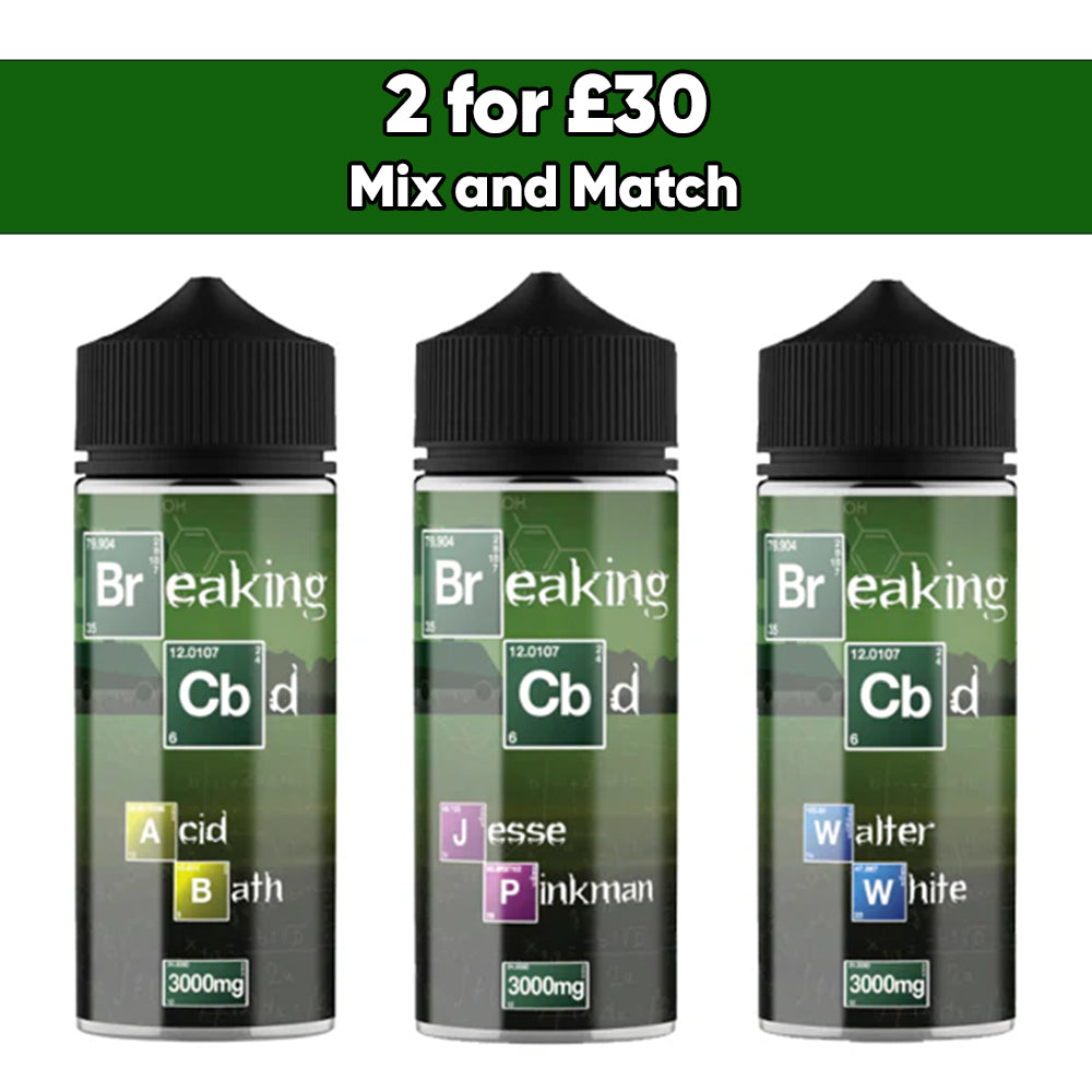 Breaking CBD 3000mg CBD E-Liquid 120ml (50VG/50PG)
