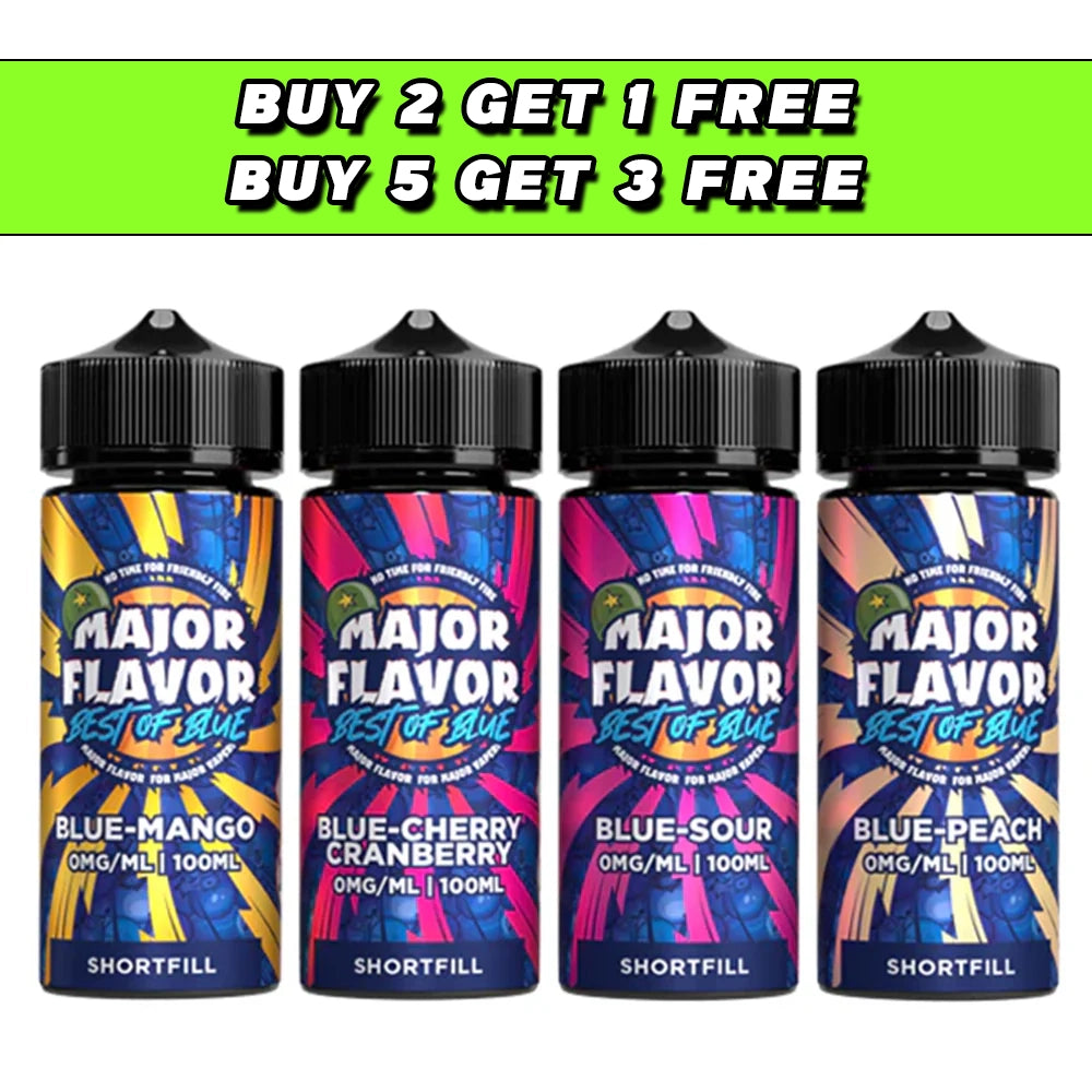 Major Flavour Best Of Blue 100ml Shortfill 0mg (70VG/30PG)