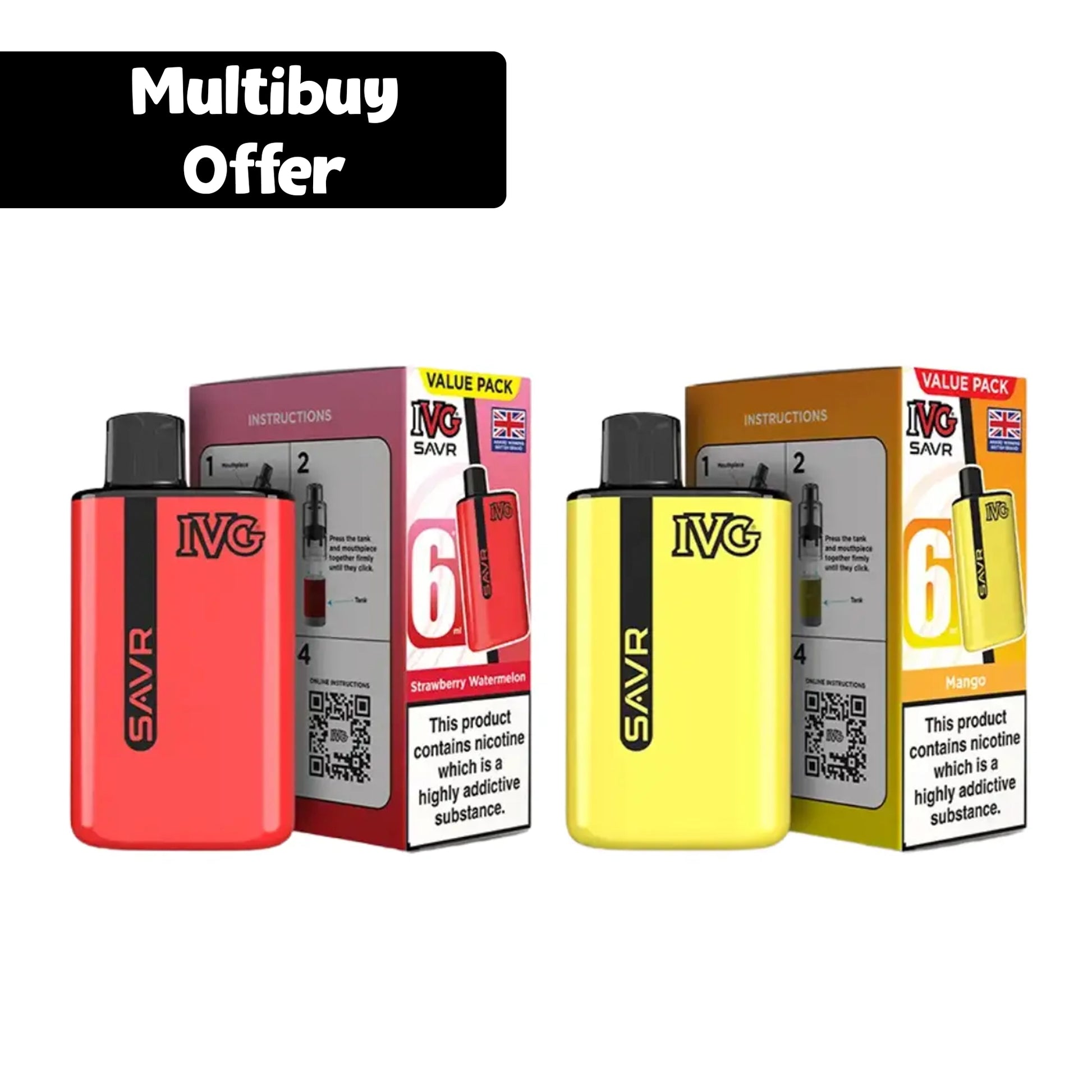 IVG SAVR 20mg Prefilled Pod Vape Kit 3000 Puffs