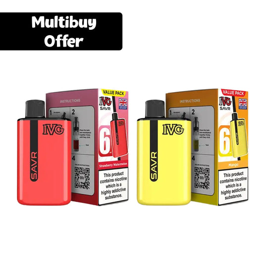 IVG SAVR 20mg Prefilled Pod Vape Kit 3000 Puffs