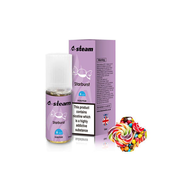 A-Steam Fruit Flavours 12mg 10nl (50VG/50PG)