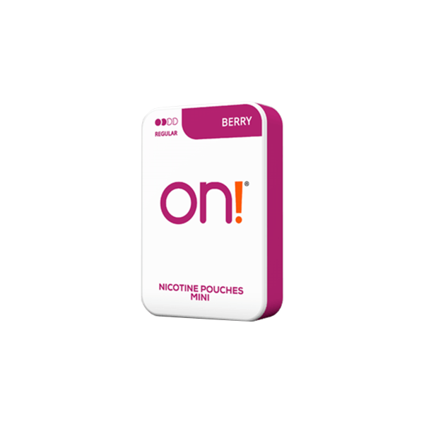 On! Mini Regular Berry 3mg Nicotine Pouches - 20 Pouches