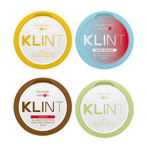 Default Title Klint 8mg - 25mg Nicotine Pouches Full Sleeves - 4 For 2 Multi-Buy