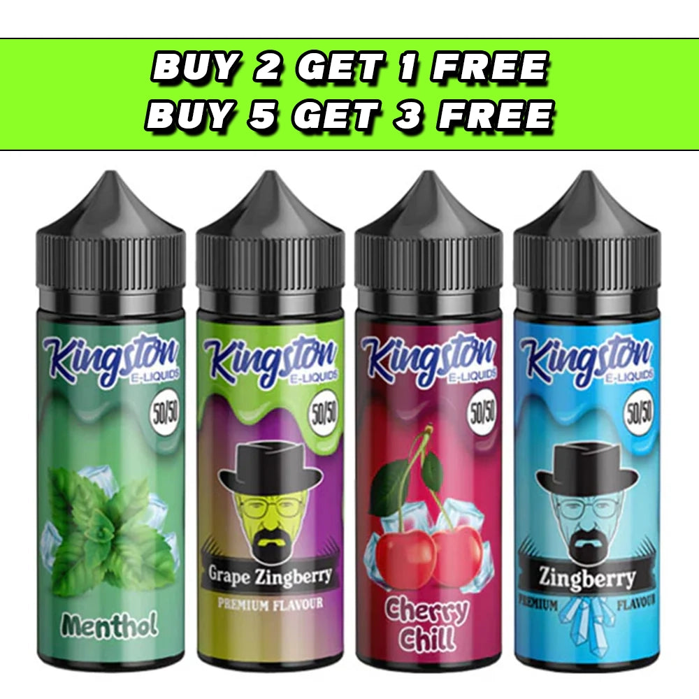 Kingston 120ml Shortfill 0mg (50VG/50PG)