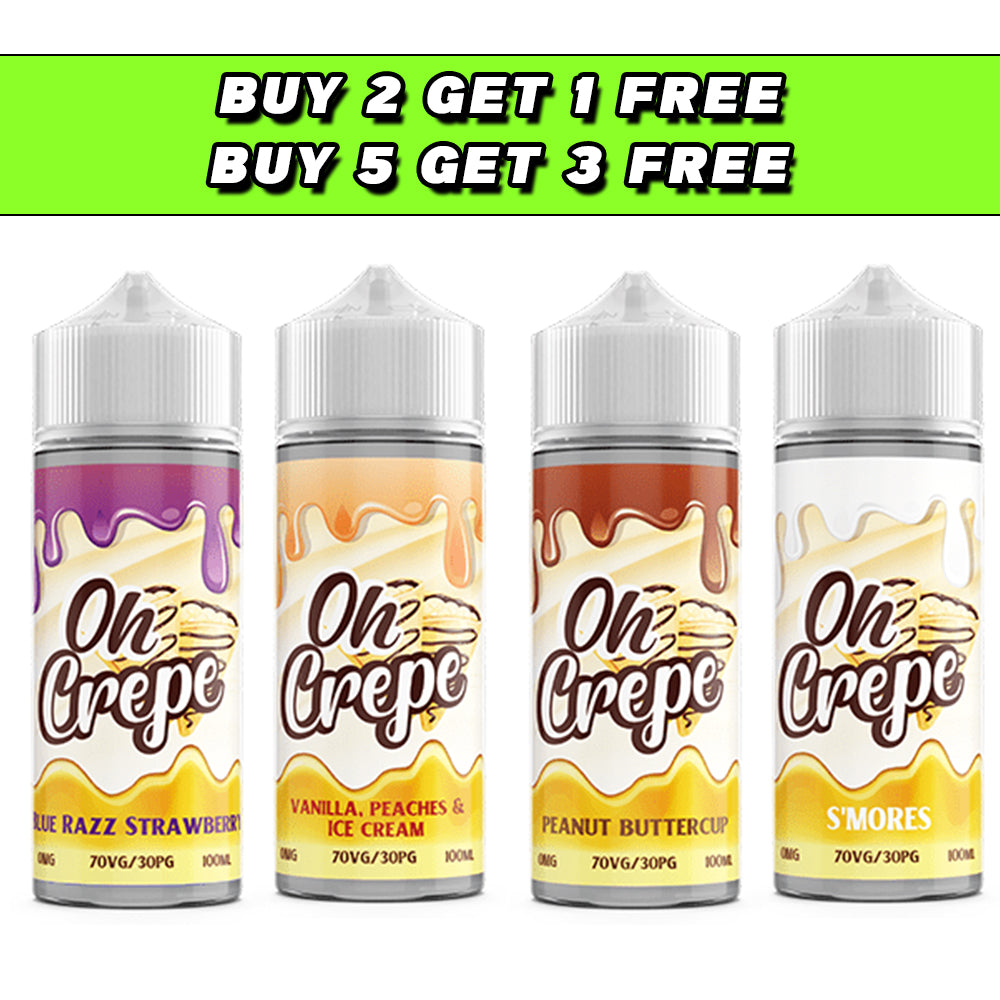 Oh Crêpe 100ml 0mg Shortfill (70VG/30PG)