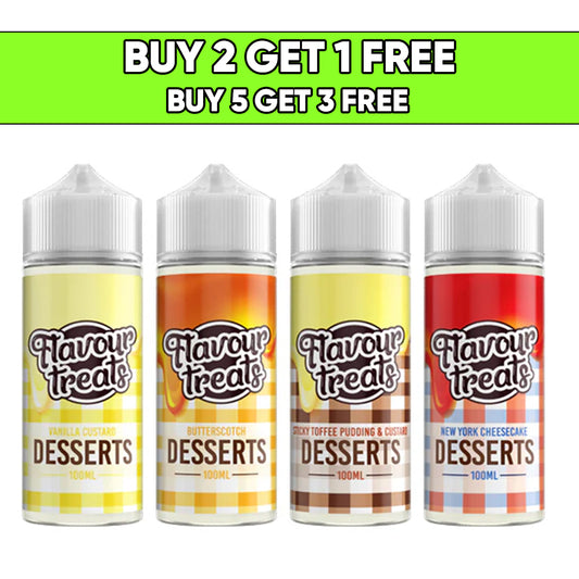 Ohm Boy Flavour Treats Desserts 100ml Shortfill 0mg (70VG/30PG)