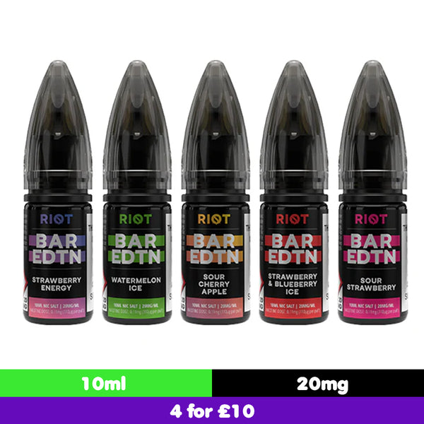 Riot Squad BAR EDTN 10ml 20mg Nic Salts (50VG/50PG)