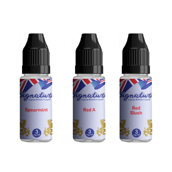 Signature Vapours 18mg 10ml E-Liquid (50VG/50PG)