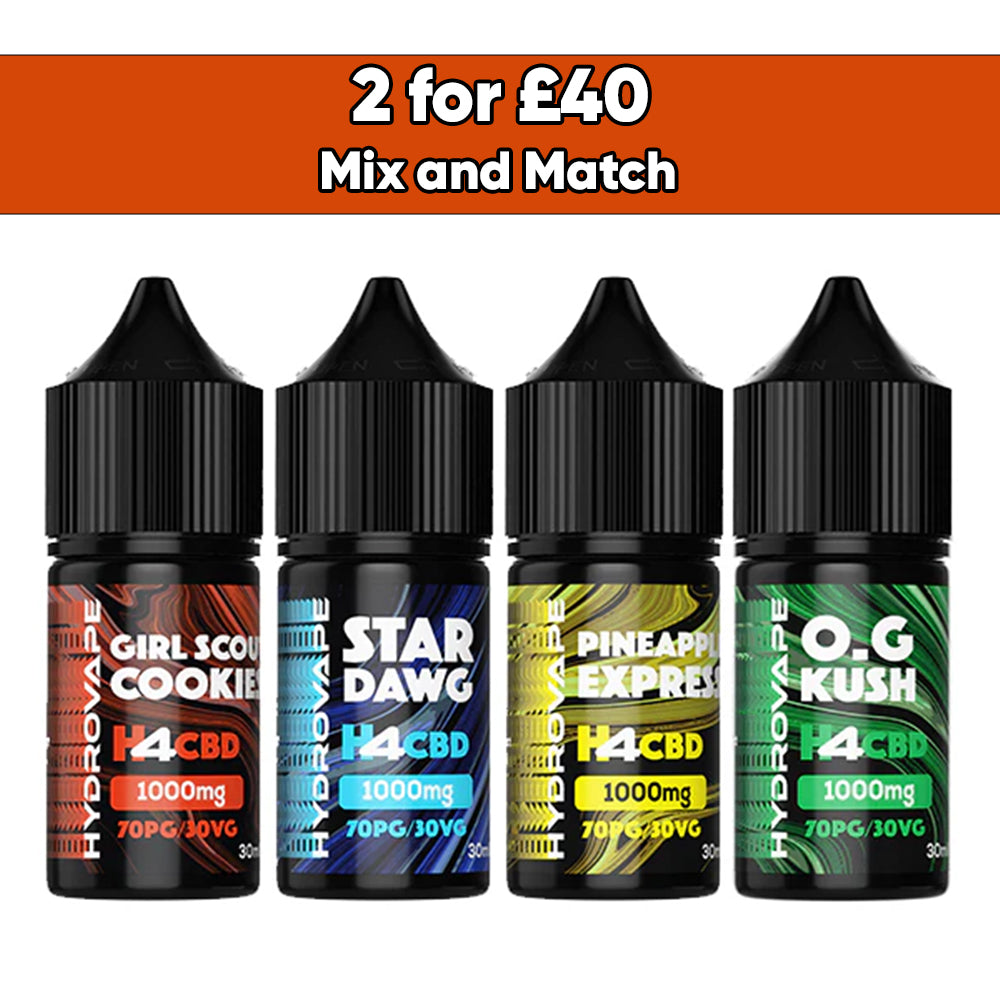 Hydrovape 1000mg H4 CBD E-liquid 30ml (70VG/30PG)