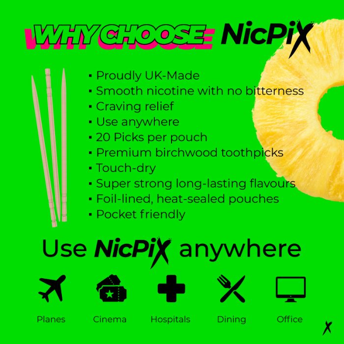 Crystalize Nicotine Toothpicks | NicPix 10mg Pack