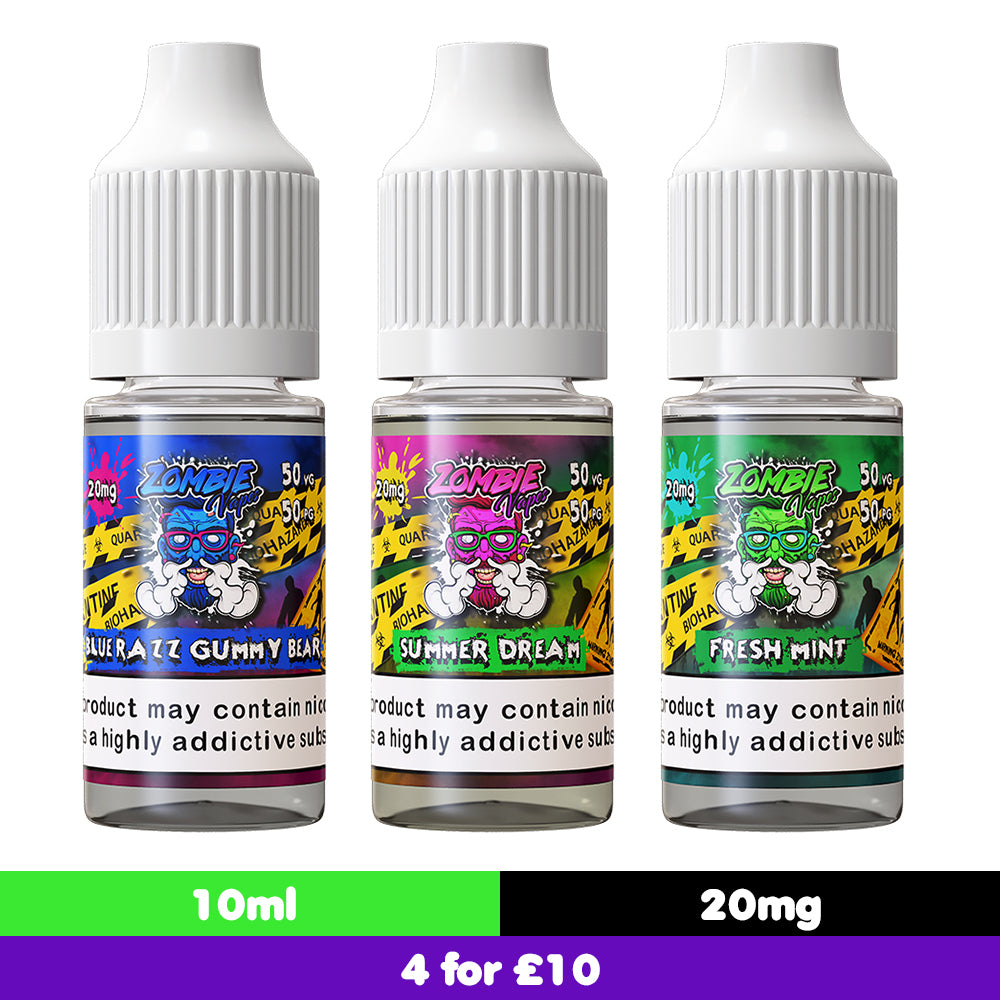 Zombie Vapes 10ml 20mg Nic Salts (50VG/50PG)
