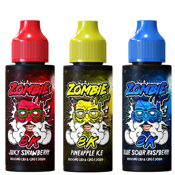 8k Zombie Vapes CBD & CBG E-Liquid 120ml (50VG/50PG)