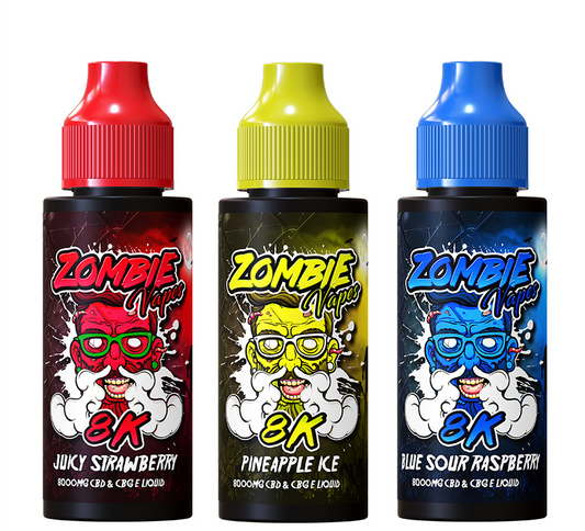 8k Zombie Vapes CBD & CBG E-Liquid 120ml (50VG/50PG)