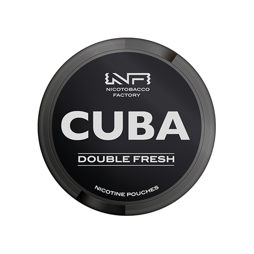 Double Fresh 43mg CUBA Black Nicotine Pouches - 25 Pouches