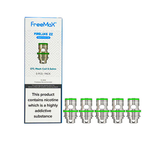 FreeMax Fireluke 22 Replacement Mesh Coils MTL 1.5ohms/DTL 0.5ohms - Zombie Vapes