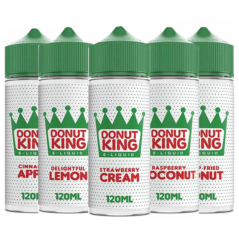 Donut King dessert-flavoured vape juices bottle