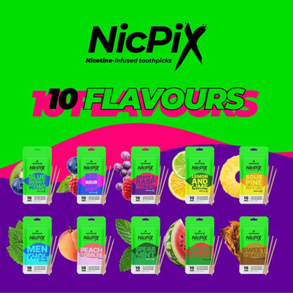 Crystalize Nicotine Toothpicks | NicPix 10mg Pack