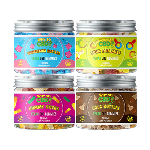 Why So CBD? 1000mg Broad Spectrum CBD Small Vegan Gummies