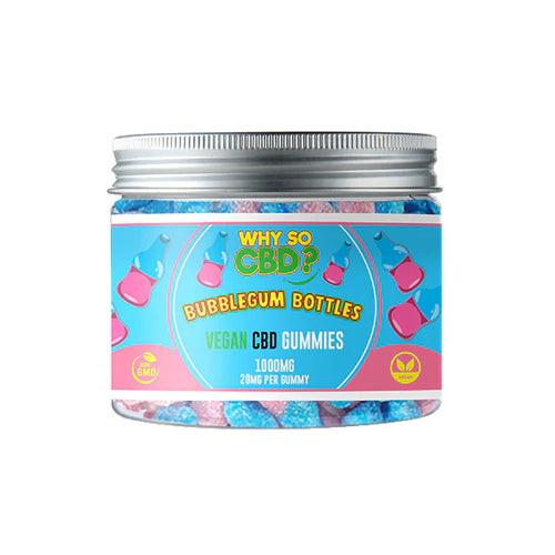Why So CBD? 1000mg Broad Spectrum CBD Small Vegan Gummies