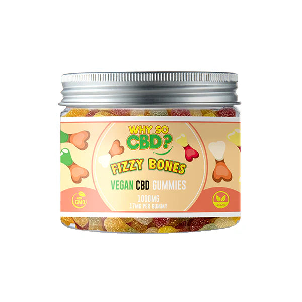 Why So CBD? 1000mg Broad Spectrum CBD Small Vegan Gummies