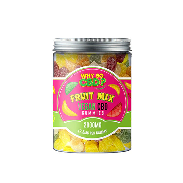 Why So CBD? 2000mg Broad Spectrum CBD Large Vegan Gummies